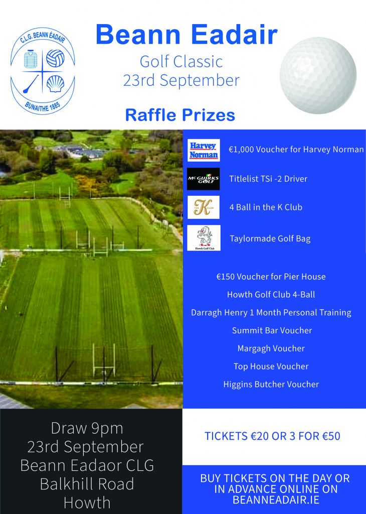 Golf Raffle Prizes